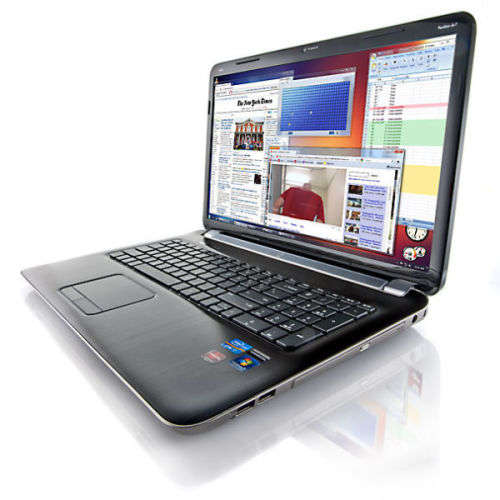 HP PAVILION DV7 CORE i7- 2.2GHZ, 16GB RAM, 2TB HDD, 2GB GRAPHICS, 17"BLU-RAY & DVDWR WIN 8.1