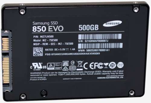 2.5" SAMSUNG SSD 850 EVO 500GB