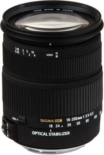 SIGMA ZOOM LENS 18-200mm 1:3.5-6.3 OS HSM FOR CANON