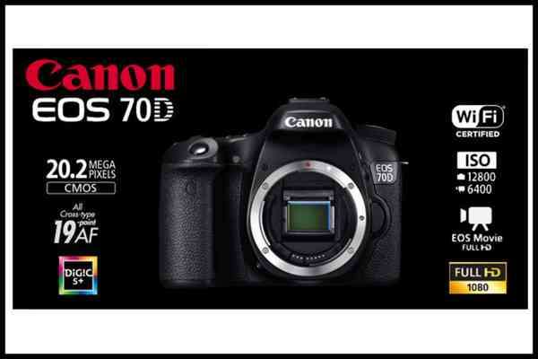 20.2 MP Canon EOS 70D (BODY ONLY) SHUTTER COUNT : 2000