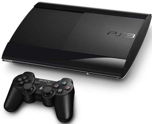 PLAYSTATION 3 500GB SLIM (BLACK) + 2 WIRELESS CONTROLLERS + 6 GAMES