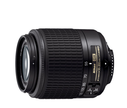 Genuine Nikon 55-200mm f/4-5.6G ED AF-S DX Nikkor Zoom Lens