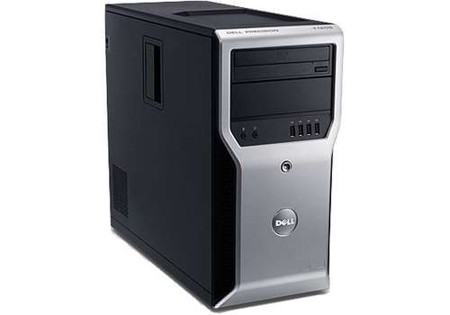 DELL PRECISION T1600 INTEL XEON E31225 3.10GHZ CPU, 8GB MEMORY, 500GB, DVD-WR, 1GB GRAPHICS, WIN 7