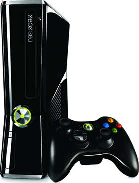 Xbox 360 Slim Gloss 250GB HDD Plus Game
