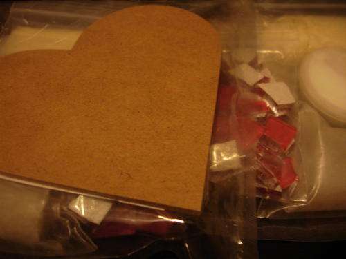 Heart mosaic kit