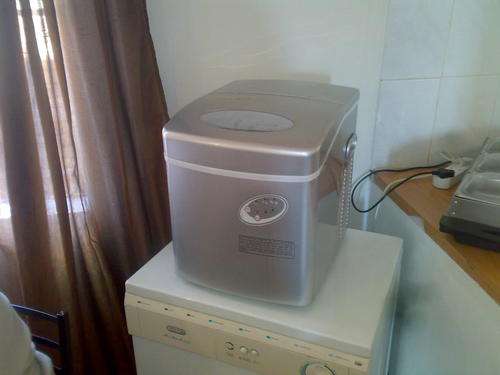 Silver Ice Machine