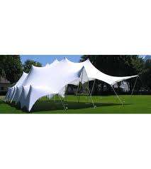 4 Way Stretch Polyester Decor Tents - Non Waterproof - No Poles - 7m x 12m - With Design