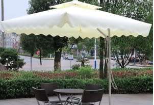 100% WATERPROOF RETRACTABLE 2.2m×2.2m Steel Base Iron Outdoor Umbrella - 10 Colors Available