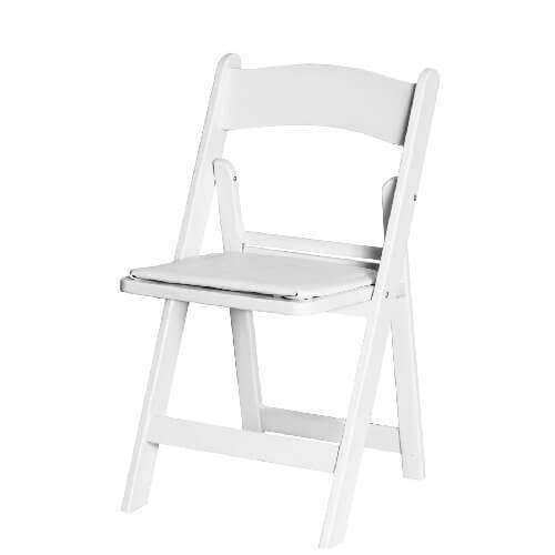 Brand New ADULT WIMBLEDON FOLDING CHAIRS - WHITE