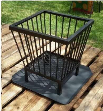 Custom Made Brand New Outdoor Square Boma With Ash Tray- (H 500mm x W 450mm)