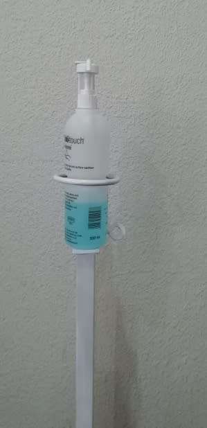 Custom Made Heavy Duty Foot Operated Self Standing Sanitizer Stand - STICKERS INCLUDED