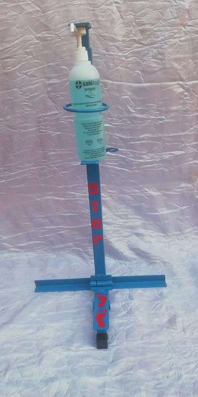 Custom Made KIDS 70CM Heavy Duty Foot Operated Self Standing Sanitizer Stand