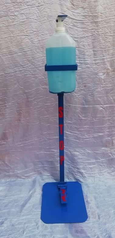 Custom Made Heavy Duty Foot Operated Self Standing Sanitizer Stand ***For 5LT BOTTLE***