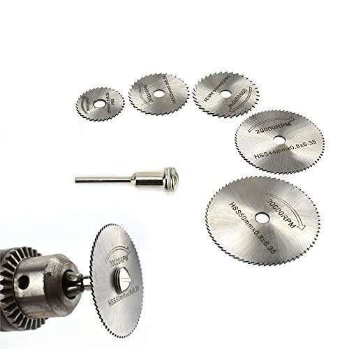 BRAND NEW 6 PCS Mini HSS Circular Saw Blade Cutting Blade Wheels Disc Set Rotary Tool