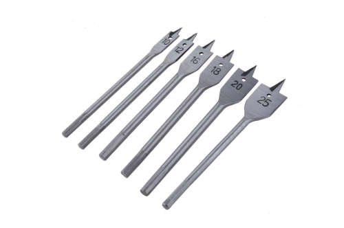 Brand New 6PCS Paddle Flat Wood Boring Drill Bit Set