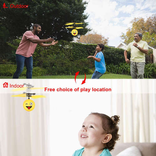 Facial Expression Infrared Induction Helicopter Ball