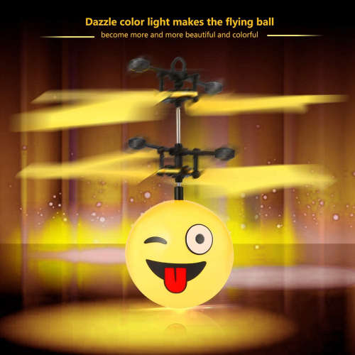 Facial Expression Infrared Induction Helicopter Ball