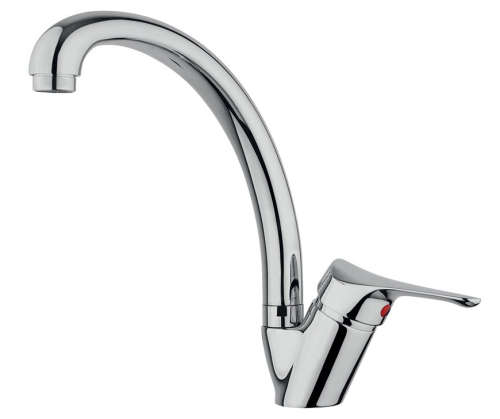 Chromium Mixer - Sink with High Barrel