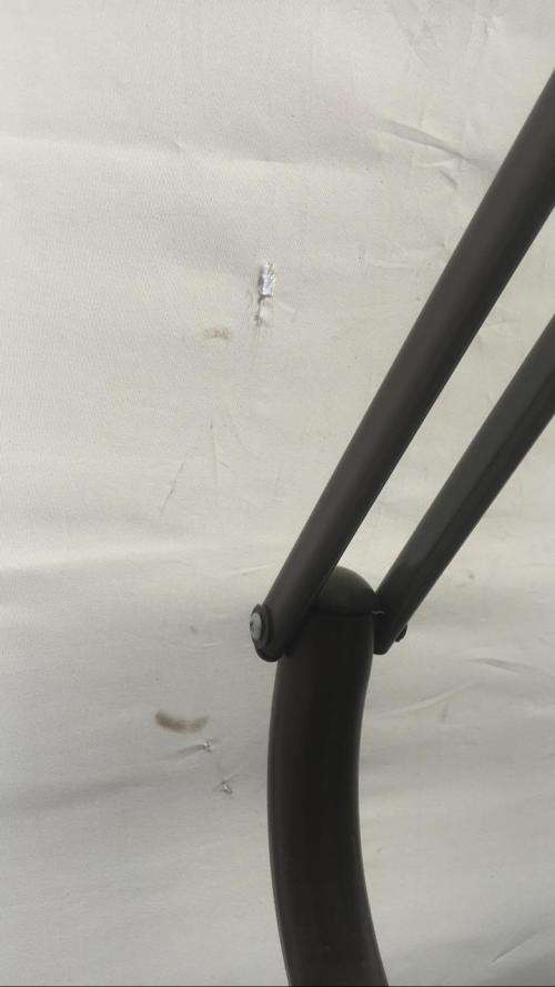 Retractable 2.2m×2.2m Steel Base Iron Outdoor Umbrella - Display Unit