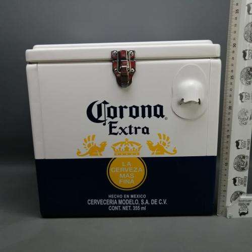 RARE!!! Limited Edition Metal Corona Cooler Box and Bottle Opener!!!