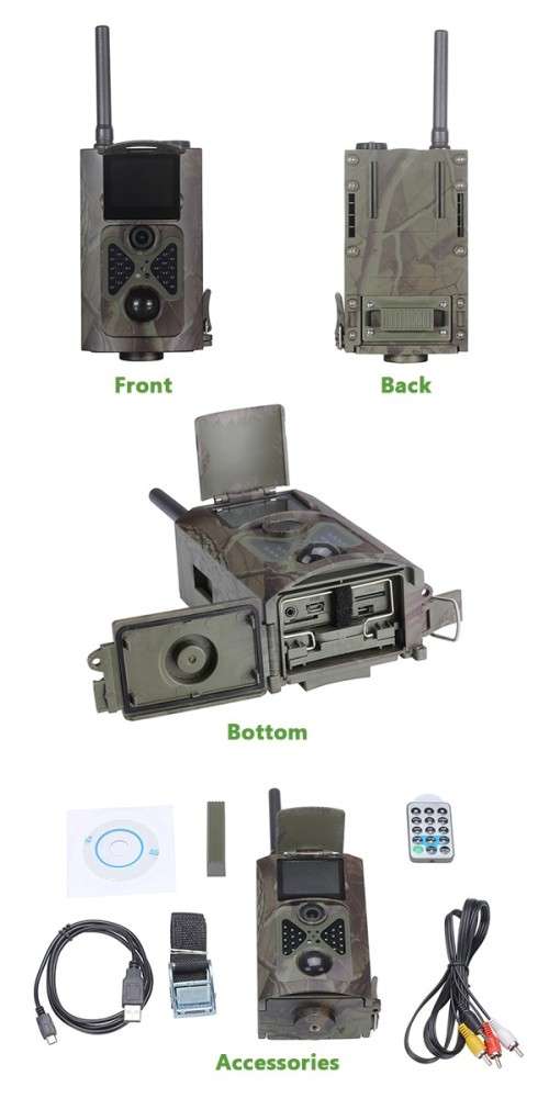 Hunting-Scouting-Trail camera with MMS & Email feature. White and Dark IR.