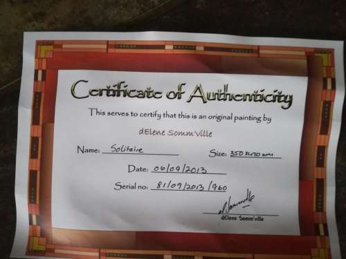 Solitaire - Oil - D. Somm'Ville