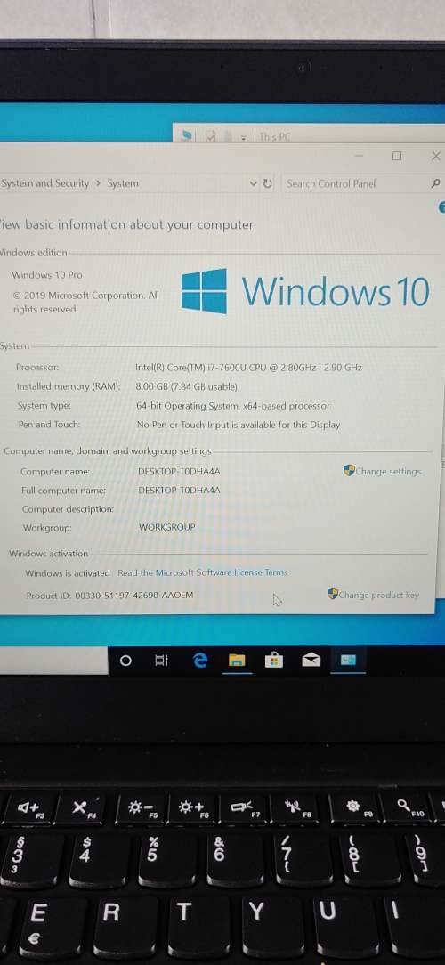 Lenovo Thinkpad T470s | Core i7 vpro | 512SSD | 14" Full HD Display