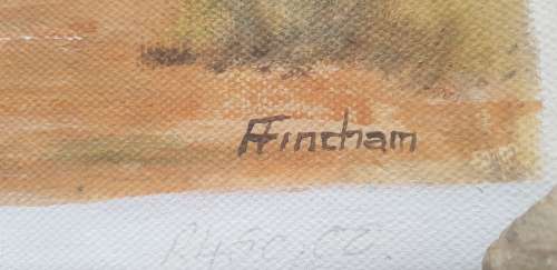 AT HOME WITH GUMS PAINTING BY FINCHAM