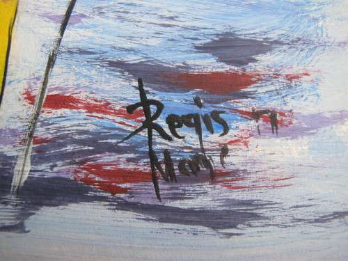 FISHERMAN - ACRYLIC PAINTNG BY REGIS
