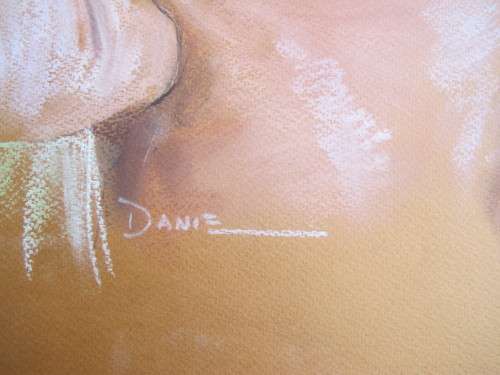 LADY SIMILING - PASTEL PAINTING BY DJ CRONJE
