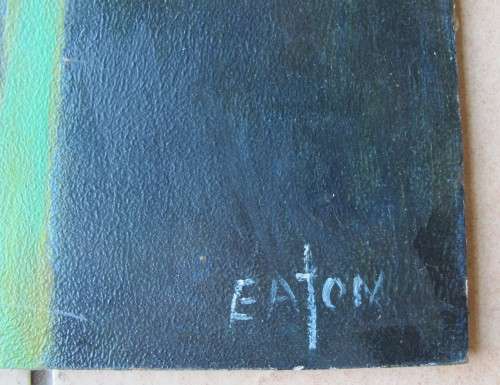 WHITE LILY - OIL Painting ON BOARD BY EATON