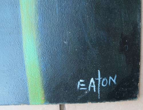 WHITE LILY - OIL Painting ON BOARD BY EATON