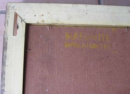 LANDSCAPE - FRAMED OIL PAINTING BY VAN DE MERWE