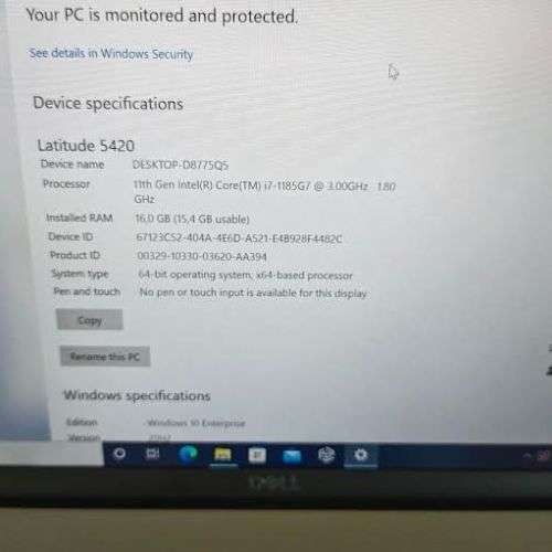 Dell Latitude 5420 | Core i7 | 11th Gen | 512SSD | 16GB Ram | 14" FHD | Free Shipping | Warranty