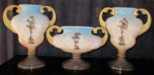 BOX SPECIAL - VINTAGE HAND PAINTED ITALY VASE`S