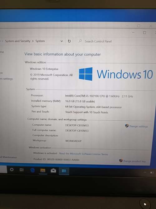 Lenovo Thinkpad T14s | Core i5 | 10th Gen | 512SSD | 16GB Ram | 14` FHD Touch Screen | Free Shipping