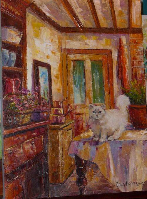 Riana Vorster Interior with Cat