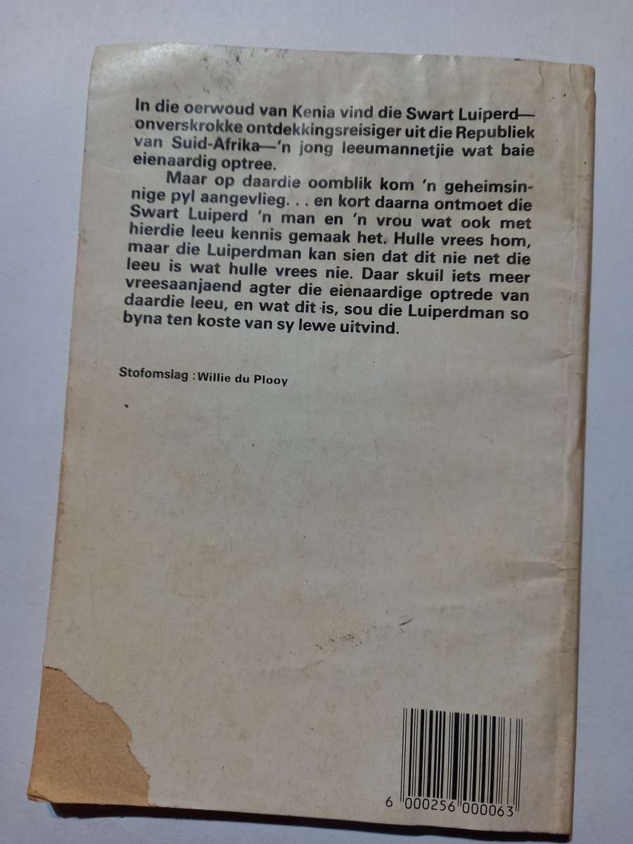 Die Swart Luiperd,No 60, Moord in die Oerwoud, Sirkel Uitgewers, Braam Le Roux