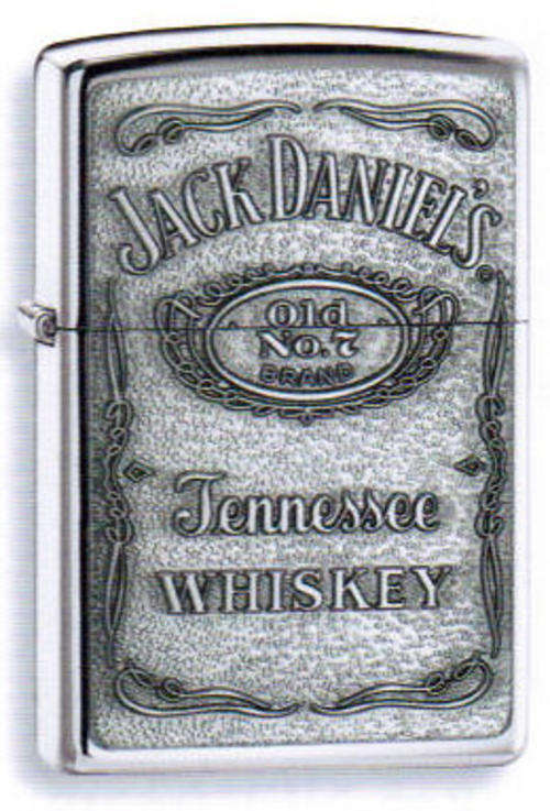 Zippo 250JD 427 - Jack Daniel's Label - FREE shipping, wicks, flints