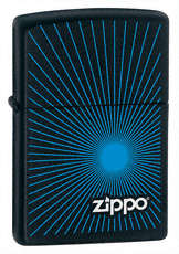 Zippo 24150 - Starburst Blue - FREE shipping + FREE 6 pack flint