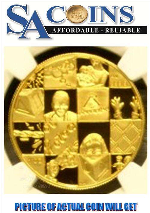 XRARE*CHILD -1oz* 1998 PROTEA PROOF 1 OUNCE GOLD COIN *CHILDREN* PF69 ULTRA CAMEO-NGC GRADED  R21000
