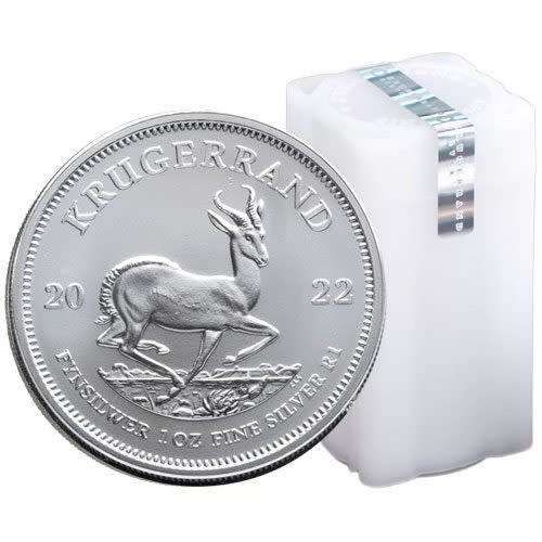 25 x One Ounce 2022 Bullion Silver Krugerrand