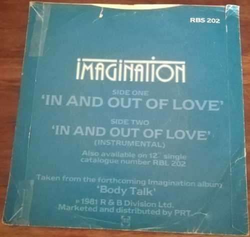 IMAGINATION - IN AND OUT OF LOVE 45RPM RECORD