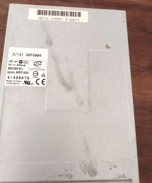 Sony Floppy Disk Drive.