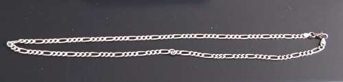 Men`s Sterling Silver Necklace. Made in Italy. Lenght 56cm. Width of links 4mm.
