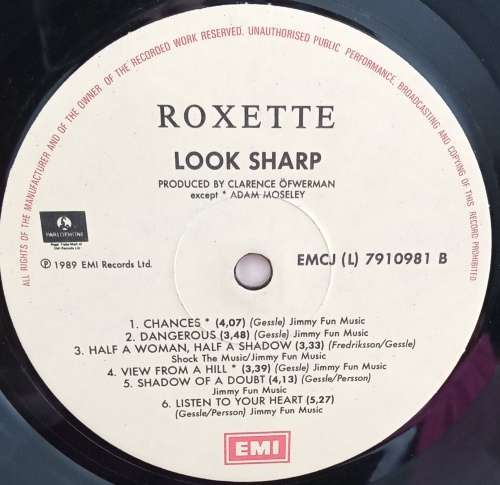 ROXETTE - LOOK SHARP LP VINYL RECORD