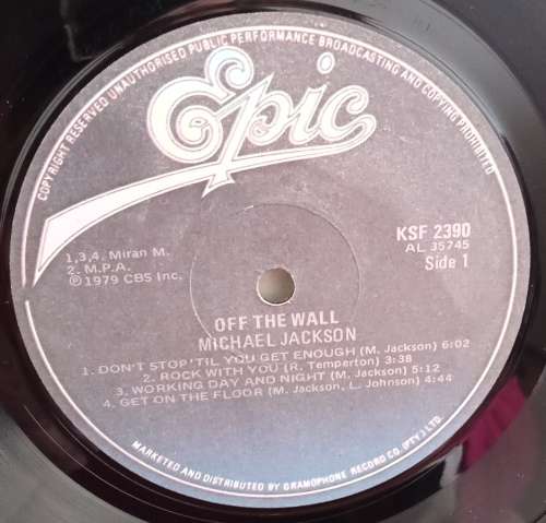 MICHAEL JACKSON - OFF THE WALL LP VINYL RECORD