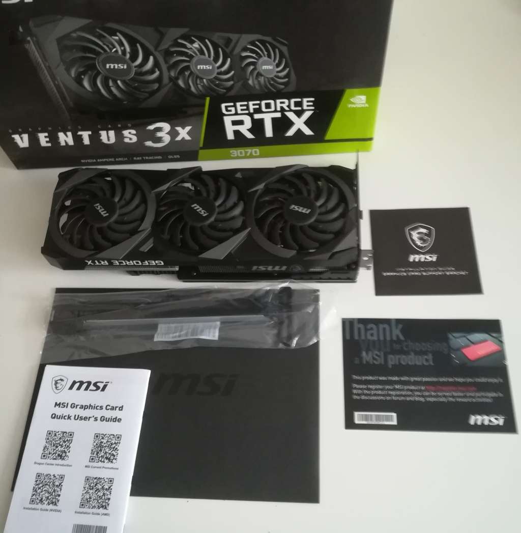 MSI GEFORCE RTX 3070 VENTUS 3X 8GB GDDR6 (WITH WARRANTY)