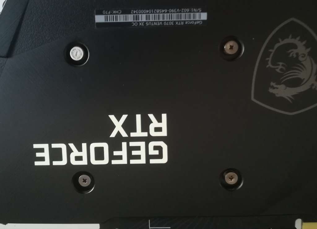 MSI GEFORCE RTX 3070 VENTUS 3X 8GB GDDR6 (WITH WARRANTY)