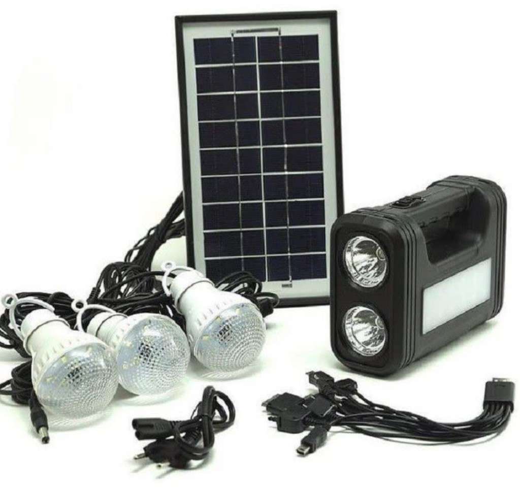GDPLUS SOLAR GENERATOR DIGITAL LIGHTING KIT-INCLUDES SOLAR PANEL &3 LIGHTS
